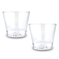 [堯峰陶瓷]富士山造型杯兩入一組| 超級美玻璃杯 | 威士忌杯酒杯 | 牛奶優格杯