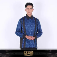 Baju Batik BHS Excellent Warna Biru 02 M