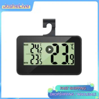 Digital Thermometer Fridge Freezer Max-Min Temperature Display With Hook Waterproof Indoor Weather Station For Home