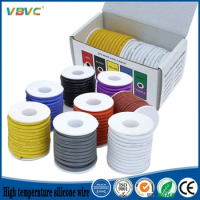 12AWG 14AWG 16AWG 18AWG 20AWG 22AWG 24AWG 26AWG 28AWG 30AWG boxed multi-color heat-resistant cable flexible silicon wire