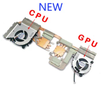 Laptop CPU+GPU Cooling Fan CPU Cooling Fan Plastic For MSI Katana GF66 Pulse GL66 PABD08008SH N459 MS-1581 PAAD06015SL