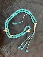TASBEEH | Tasbih tulang Unta bulat Asli mesir 8 mm Mix Pirus B