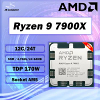 New Amd Ryzen 9 7900x R9 7900x 4.7ghz 12-core 24-thread Cpu