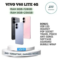 VIVO V60 LITE 4G 8/256GB GARANSI RESMI + FULL BONUS Black