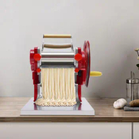 Commercial Pasta Maker Fresh Noodle Making Machine Manual Noodle Machine Dumpling Skin Roller Pasta Press Maker