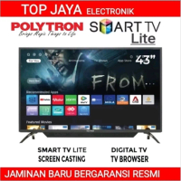 LED TV POLYTRON 43 INCH SMART DIGITAL TV NEW SERIES BERGARANSI RESMI