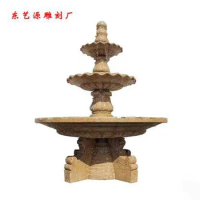 Stone fountain outdoor courtyard waterscape fish pond landscaping large rockery water bowl marble feng shui ball ornament