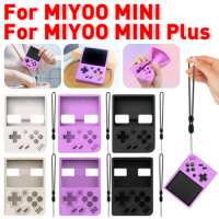 Silicone Protective Cover for MIYOO Mini Plus GameConsole Soft Sleeve Skin with Lanyard Anti-Slip Case Cover Case for MIYOO Mini