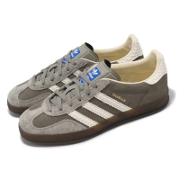 【adidas 愛迪達】休閒鞋 Gazelle Indoor 男鞋 女鞋 灰 白 復古 低筒 情侶鞋 愛迪達(IF1807)