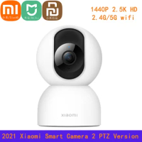 Original Xiaomi Mijia APP Smart 360° Camera 2 PTZ 1440P 2.5K Dual Frequency 2.4ghz 5ghz Wifi IP Webcam Baby Security Monitor