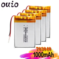 Rechargeable 3.7V 1000mAh 703040 Battery Li-Po Polymer Cells Lithium Li-ion Lipo Battery For Razor PSP MP3 MP4 GPS Toy Radio
