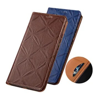 Cow Skin Leather Magnetic Book Flip Phone Case For Xiaomi POCO F3 Pro/Xiaomi POCO F3 Phone Cover With Card Slot Holder Coque