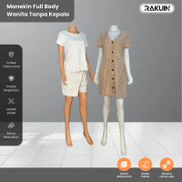 Manekin Wanita Full Body - Patung tubuh perempuan untuk display pakaian butik dan toko - rakuin