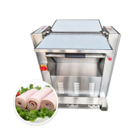 High-Capacity Removing Cut Pork Pig Meat Separating Skin Removal Machine