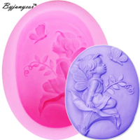Angel Butterfly 3D Candle Soy Wax Mould Scented Soap Mold Handmade Silicone Molds Plaster Resin Clay Making Home Decoration Diy