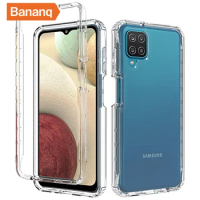 Bananq Full Clear Case for Samsung Galaxy A12 M12 Silicone Soft TPU High Quality Phone Accessories Back Cover