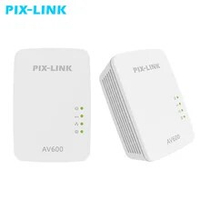 PIXLINK AV600 Powerline Ethernet Homeplug Adapter for Router Plug&amp;Play Power Saving Nano Powerline Adapter(LV-PL01A) 1 Pair