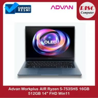 Advan Workplus AIR Ryzen 5-7535HS 16GB 512GB 14" FHD Win11