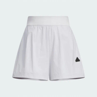 【adidas 愛迪達】短褲 女款 運動褲 TECH WV SHORTS 白 IM8828