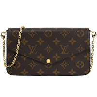 LV M81896 M61276 Pochette Félicie 經典花紋鍊條斜背小提包