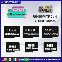 512G ANBERNIC RG405M TF Card Ps Vita 3ds Gamecube Memory Cards Video Game Consoles PS2 MAME PSP Classic Mini 70000 Games