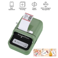 Label Printer Portable Wireless BT Thermal Label Maker Sticker Printer with RFID Recognition for Labeling Price Name Printing
