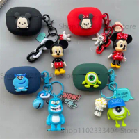 Disney Mickey Minnie Mr.Q Sullivan Earphone Case for Realme Buds Air3 Air3 Neo Bluetooth Headphone Protective Cover With Pendant