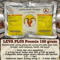 Leva Plus Premix 100 gr | Memberantas Cacing Gelang & Cacing Pita pada Ayam, Bebek, Puyuh, Unggas