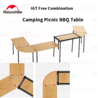 Naturehike 2023 IGT Combination Camping Table Detachable Free DIY Multifunctional Splicing Module BBQ Cooking Picnic Table Grill