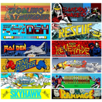 EARLFAMILY 13cm Skyhawk Ring Fighter Rescue Shadow Dancer Arcade Logo Game Car Sticker Graphics Decal LaptopCar Door Protector