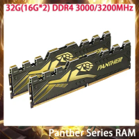 32G(16G*2) DDR4 3000/3200MHz Panther Series RAM Desktop Gaming Memory Fast Ship High Quality