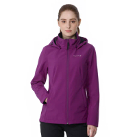 【Hilltop 山頂鳥】刷毛外套（軟殼衣） 女款 紫｜PH22XFY9ECJ0