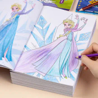 Montessori Early Childhood Education Disney Cartoon Character Prince Frozen Sofia Pixar Coloring Book Drawing Book Reading Stand