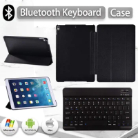 Tablet Cover Case for Apple IPad 8th Gen/7th Gen 10.2"/Air 3/Pro 10.5" Shockproof Smart Stand Cover Case + Bluetooth Keyboard