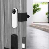 Video Doorbell Bracket No Drill Door Mount Holder for Blink/Google Nest Doorbell