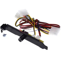 3 Channels PC Cooler Cooling Fan Speed Controller for CPU Case HDD VGA Fan with PCI Bracket Power by 12V Molex IDE 4pin