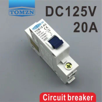 1P 20A 20Ampere DC 125V Circuit breaker MCB direct-current C curve