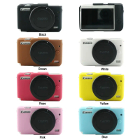เคสซิลิโคนสำหรับกล้อง ยางนิ่ม เข้ากันได้กับ Canon EOS M10