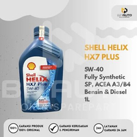 Shell Helix HX7 Plus 5W-40 1L API SP, ACEA A3/B4 Full Syntethic Oli Mobil Bensin dan Diesel Original