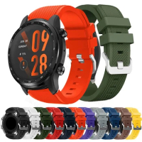 22mm Silicone Strap For Ticwatch Pro 3 Ultra GPS smartwatch Replacement Bracelet For TicWatch Pro 3 GPS GTX E2 S2 Strap Correa