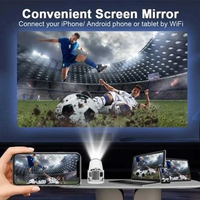 Taffware Proyektor Mini Portable Android 11 WiFi Bluetooth 200 ANSI - HY300, Proyeksi 4K & Fleksibil