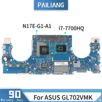 REV:2.0 For ASUS GL702VMK REV:2.0 SR32Q i7-7700HQ N17E-G1-A1 Mainboard Laptop motherboard DDR4 tested OK