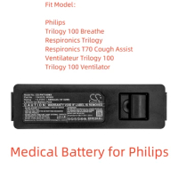 Li-ion Medical Battery for Philips,14.4V,6800mAh,Respironics T70 Cough Assist Ventilateur Trilogy 100 Trilogy 100 Ventilator