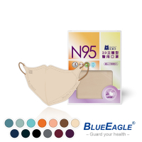 藍鷹牌 N95立體型成人醫用口罩 五層防護 50片x5盒