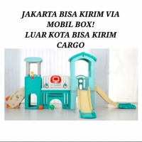 perosotan anak murah ada rumah bermain lengkap ayunan besar original