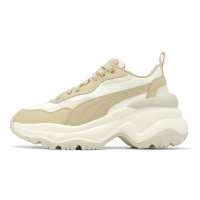 Puma 休閒鞋 Cilia Wedge 女鞋 奶茶 米白 厚底 增高 皮革 老爹鞋 39391504
