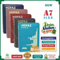 Al-Quran Hufaz SAKU A7 Jaket Resleting Mushaf Hafalan Nonterjemah Rasm Utsmani Waqaf Ibtida' 5 Blok 