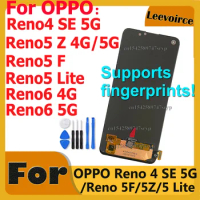 OLED For OPPO Reno4 SE 5G / Reno5 F / Reno5 Z 5G 4G Touch Screen LCD Display Assembly Repair For OPPO Reno 5 Lite / Reno 6 5G