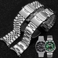 For18 19 20 21 22 23 24mm Solid Jubilee Watch Strap Bracelet Curved End 316L Stainless Steel Watch B