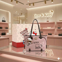 NEW FASHION 536 Aff Tas Cow & hello Kitty Free Packingan Box + Paper bag + Tag Label + Gantungan kit
